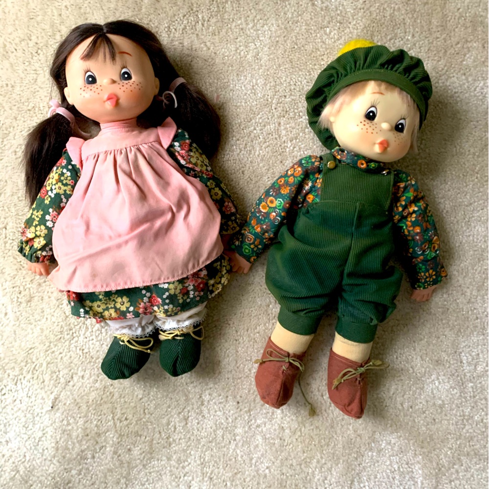 1970s Romeo and Juliette dolls.  Made in Germany.